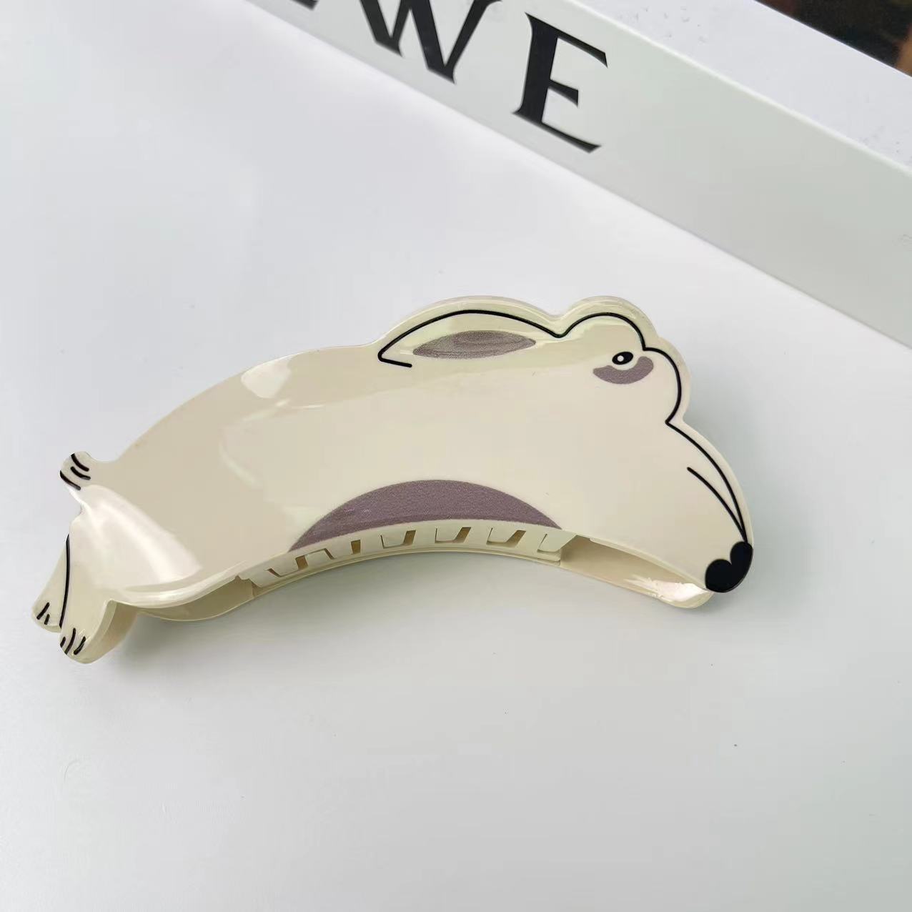 Cute Acetate Rabbit Clip Barrette