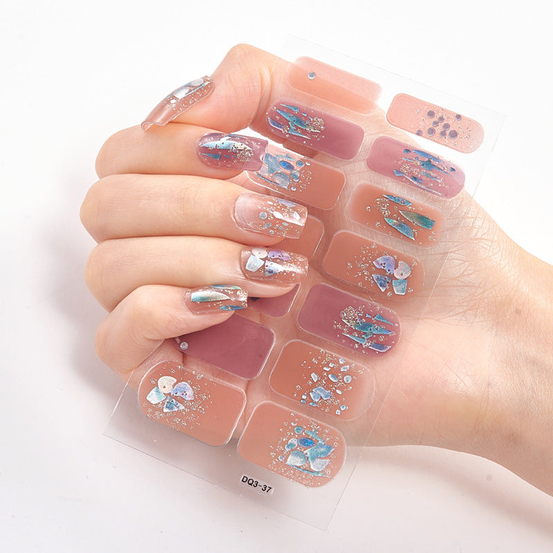 Laser Bronzing Craft Nail Applique Nail Sticker