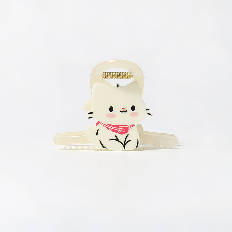 Milk White Cute Cat Claw Clip Girl Hair Accessory Hair Clip
