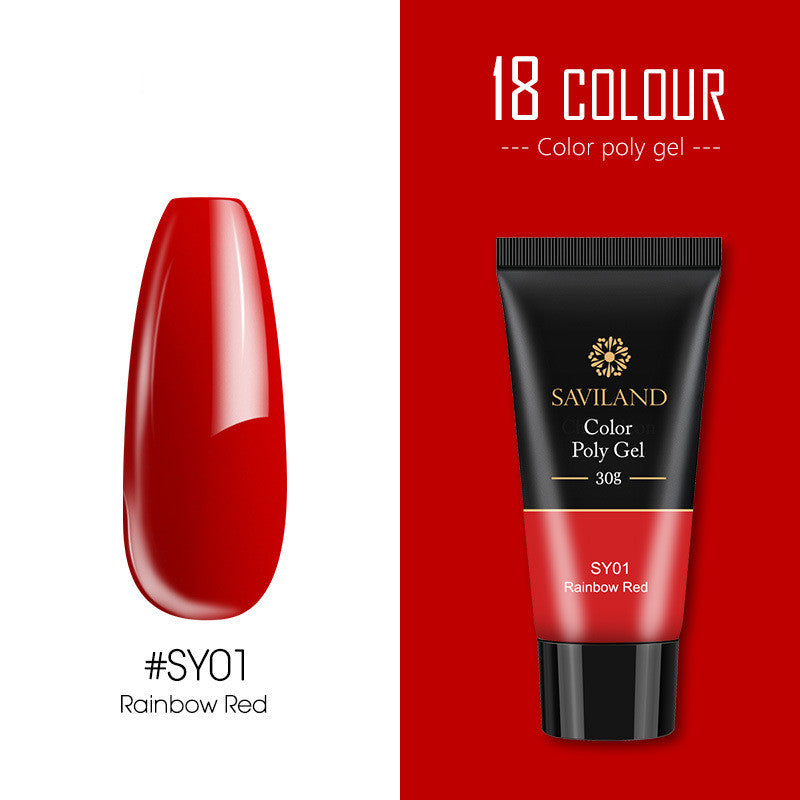 Saviland solid color crystal extension glue