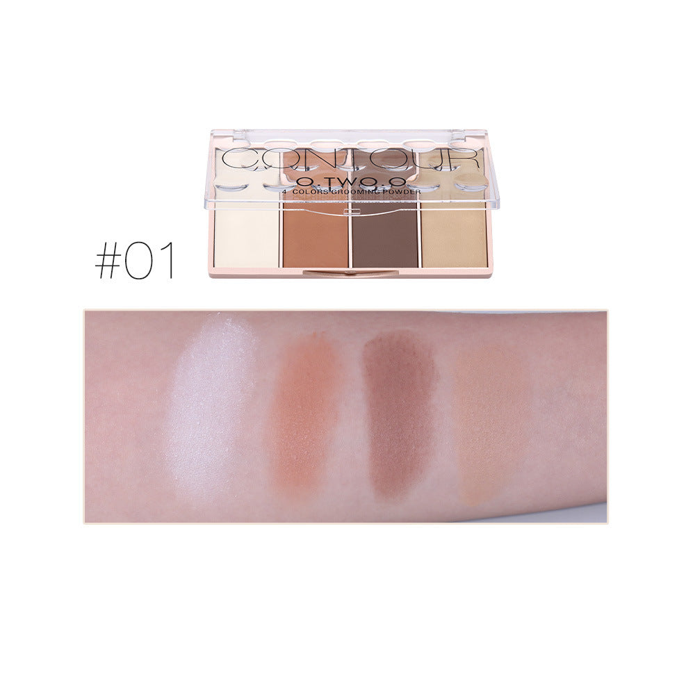 O. Two. O Rose Gold Four-color Highlight Blush