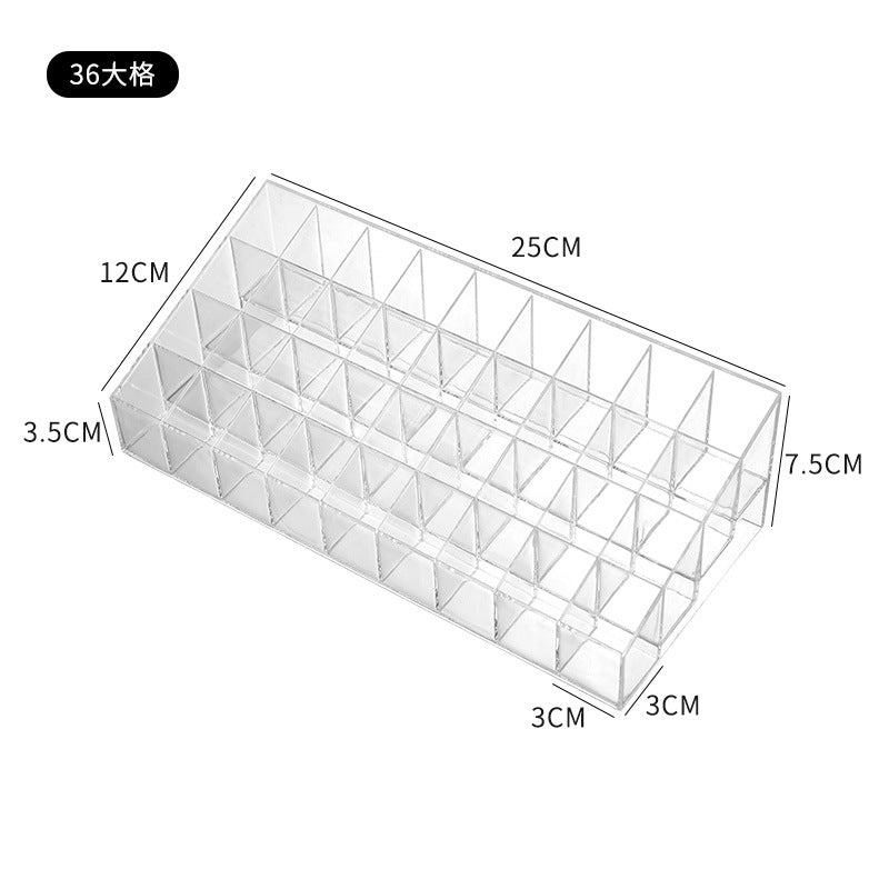 Lipstick Organizer,Small Clear Plastic Compact Lip Gloss Chapstick Perfume Sample Mascara Holder With 9,24,36,40 Slots