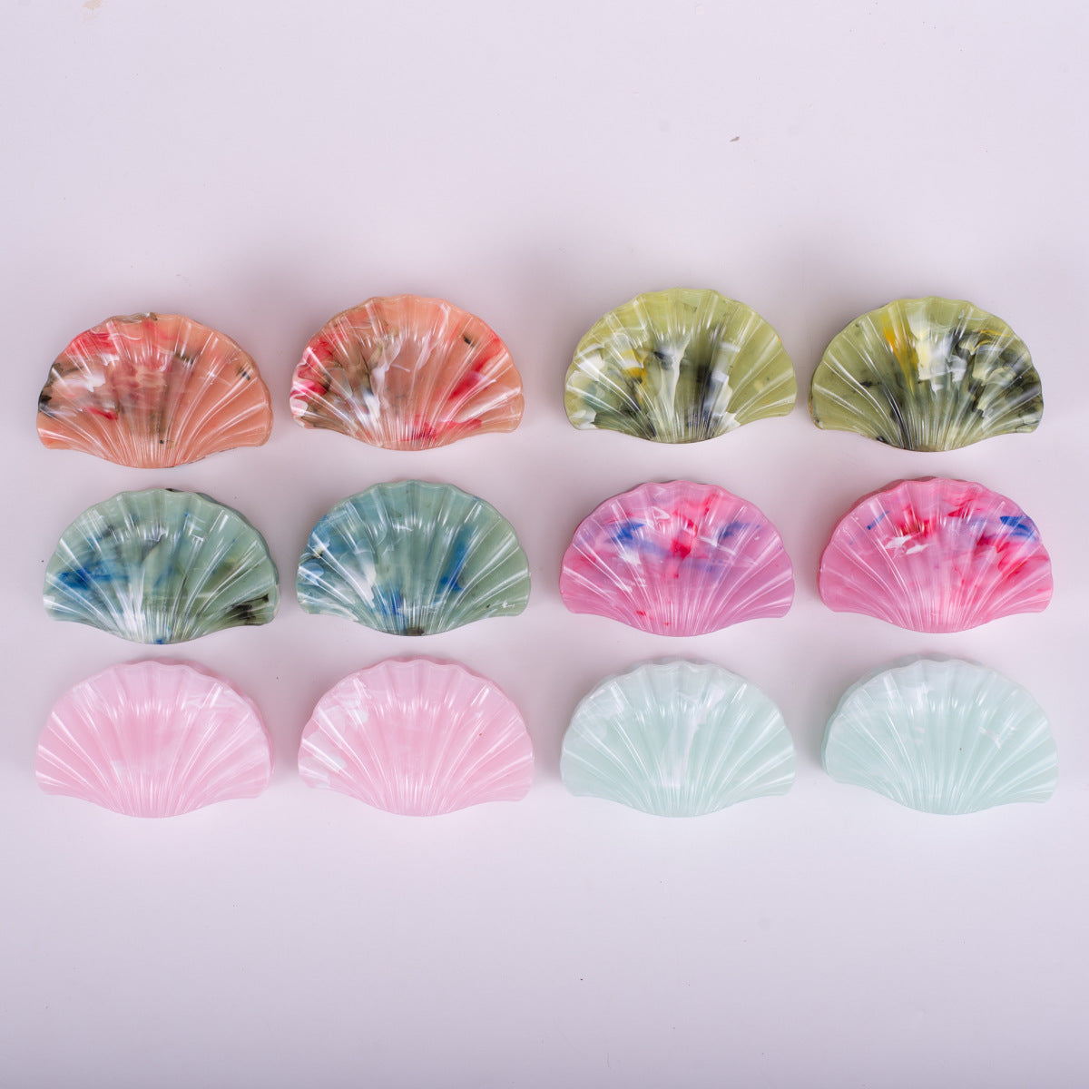 New Shell Barrettes Personalized Color Texture