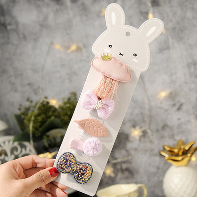 Children's small hairpin crown tiara hair accessories set