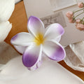 Muweordy Plumeria Hair Clips Flower Hair Clip Trendy Hair Claw Clip Popular Hair Catch Korean Hair Accessories For Women