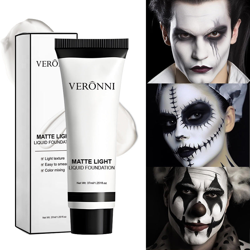 Pure White Foundation COS Stage Makeup Concealer Long-lasting And Smudge-proof