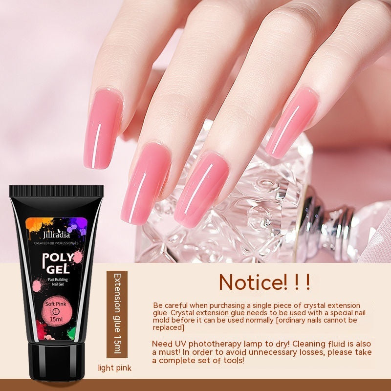 Crystal Extended Glue Nail Beauty UV