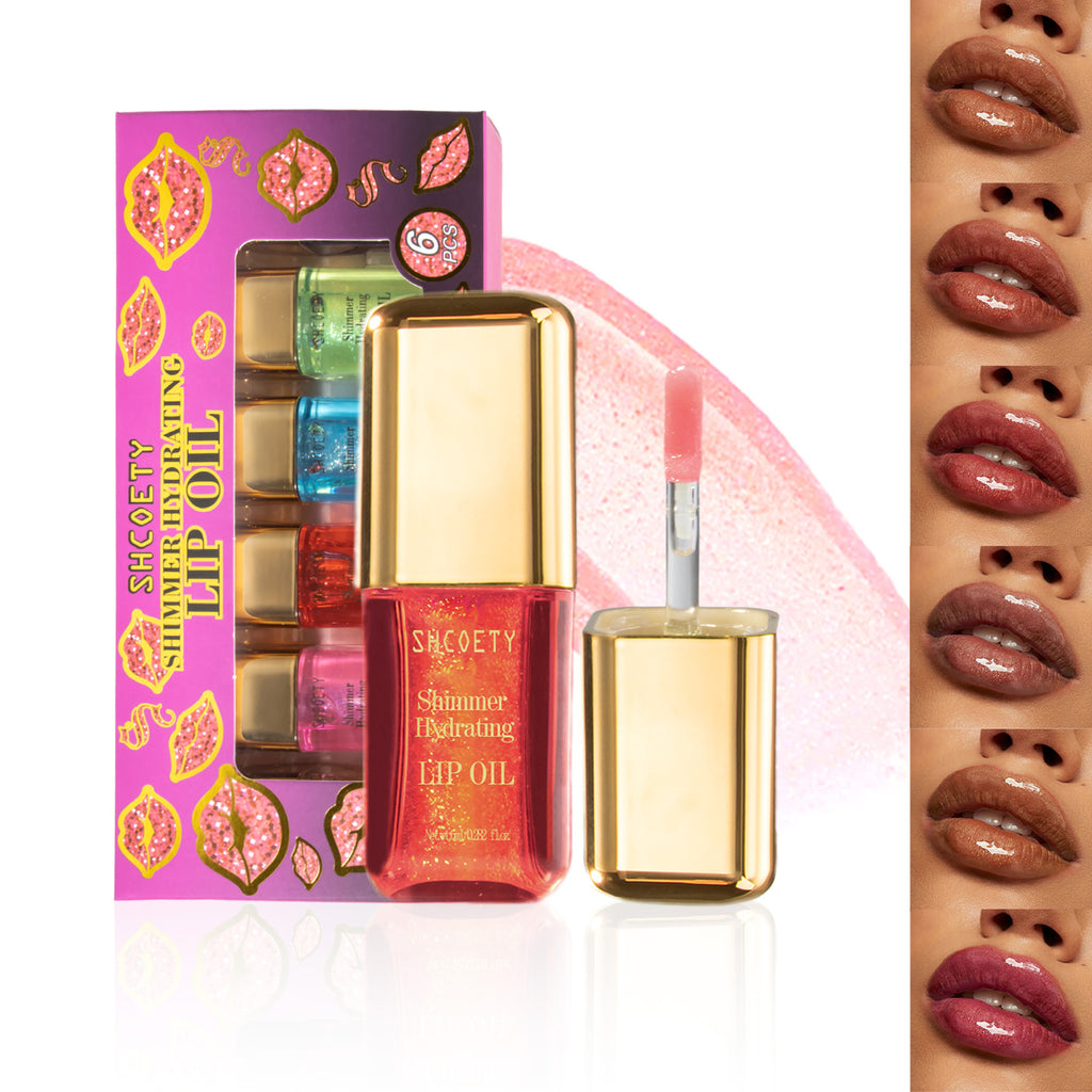 Cross-border Mint Flavor Lip Gloss Suit Six-color Mirror