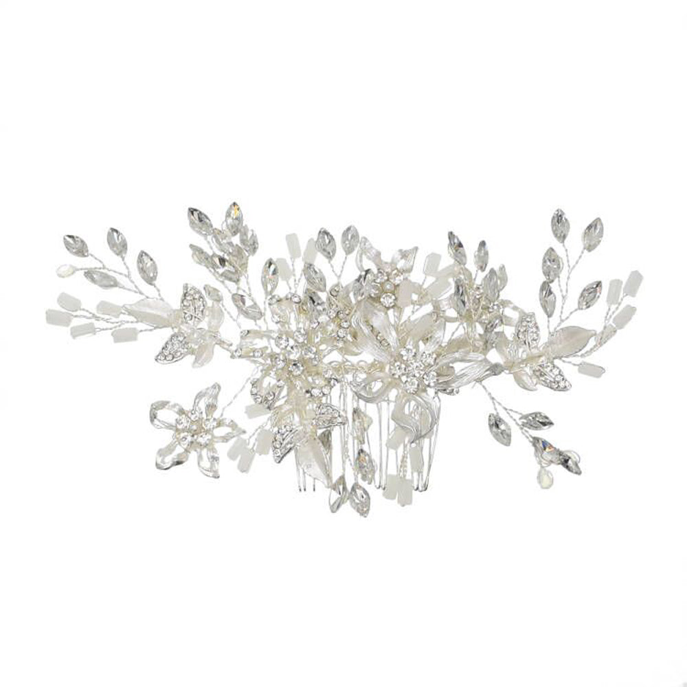 Women's Fashion Simple Handmade Rhinestone Hair Comb