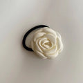 Vintage Oil Painting Style Cream Rose Hair Rope