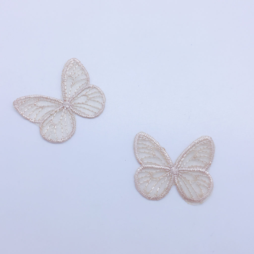 Embroidery Butterfly Piece Hair Accessories Headwear Material Clothing Decoration Accessories