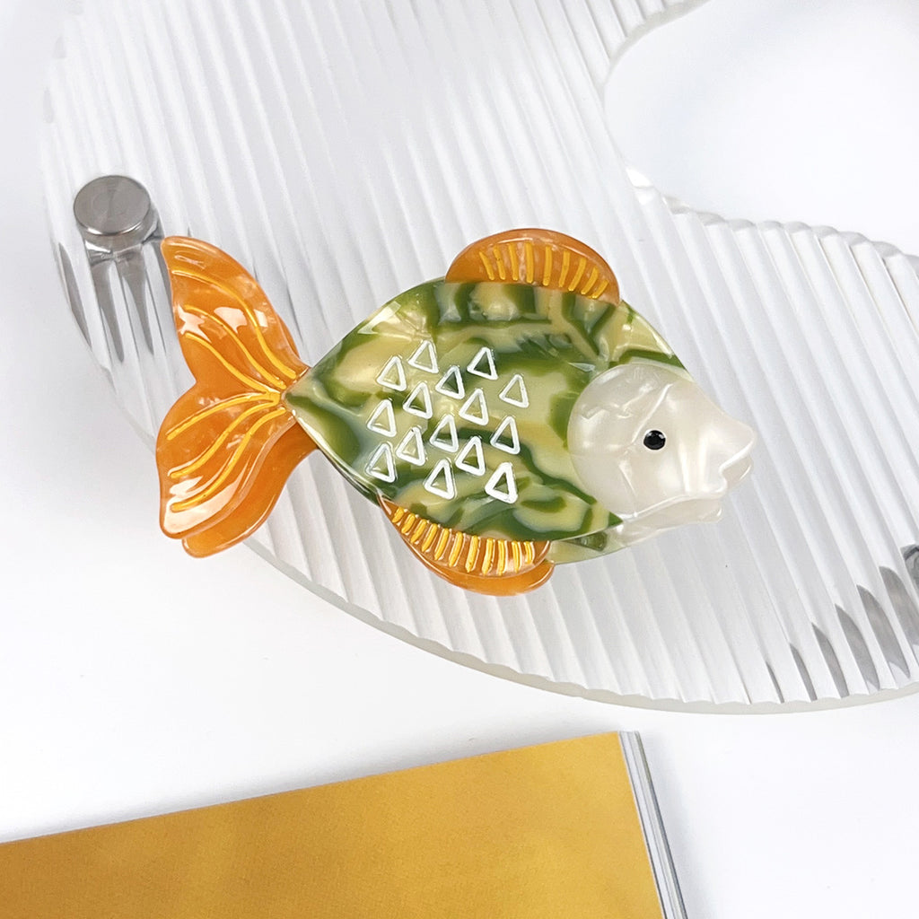 Goldfish-shaped Acetic Acid Hair Clip For The Back Of The Head