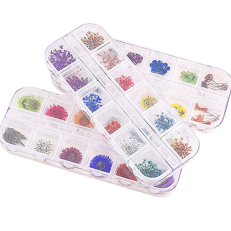 Nail Accessories Handmade DIY Nail Patches With Dried Flowers