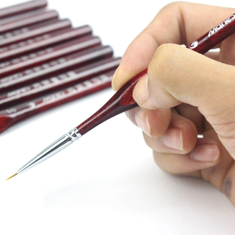 Watercolor painting stroke pointed nail pen