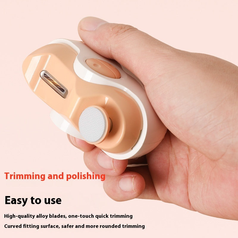 Electric Nail Scissor Adult Nail Grinding Two-in-one Baby, Child And Elderly Anti-pinch