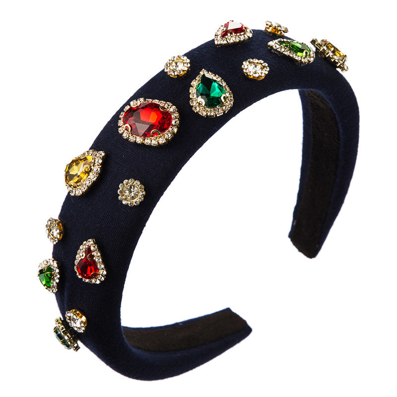 Diamond-studded candy sponge headband