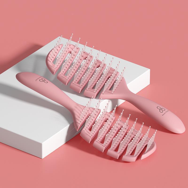 Anti-knotting Fluffy Anti-static Curved Comb Reduces Hair Loss