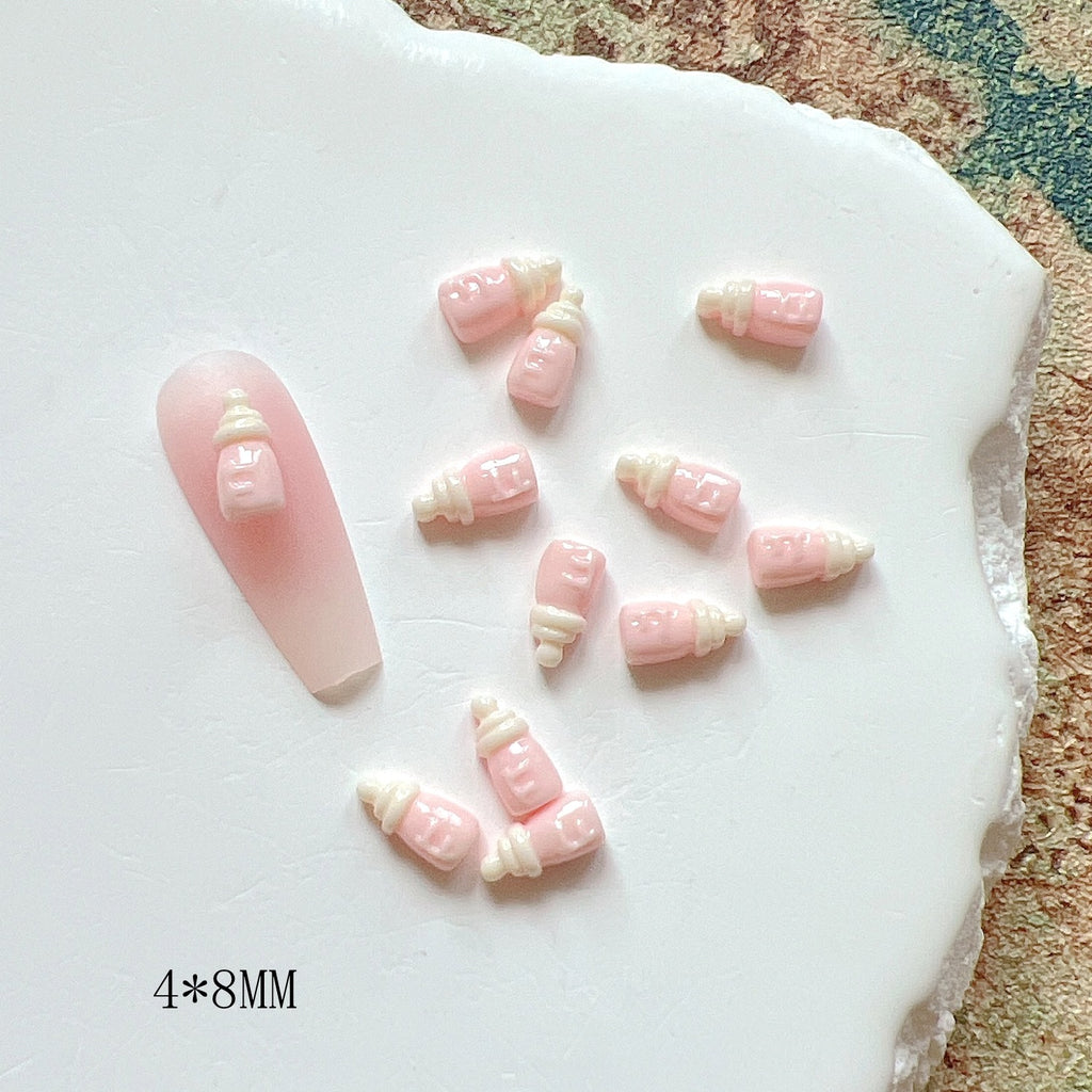 Nail Art Cartoon Accessories In The Shape Of A Baby Bottle