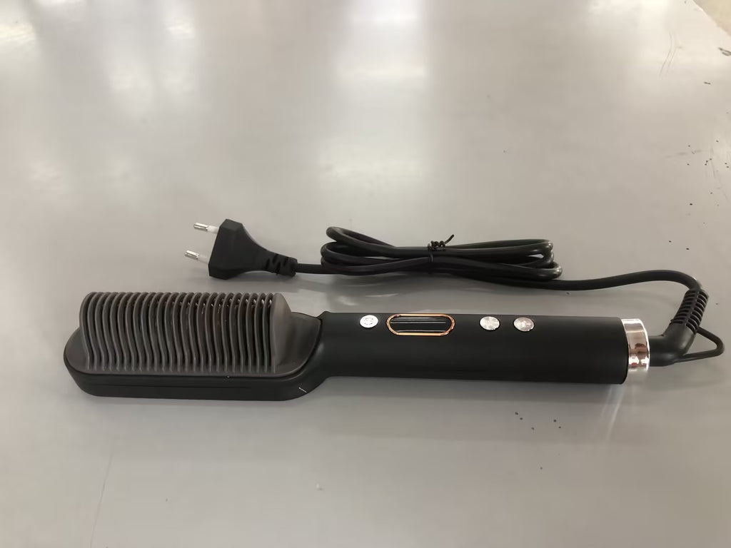 Negative Ion Straight Curling Dual-purpose Electric Heating Hair Straightening Comb