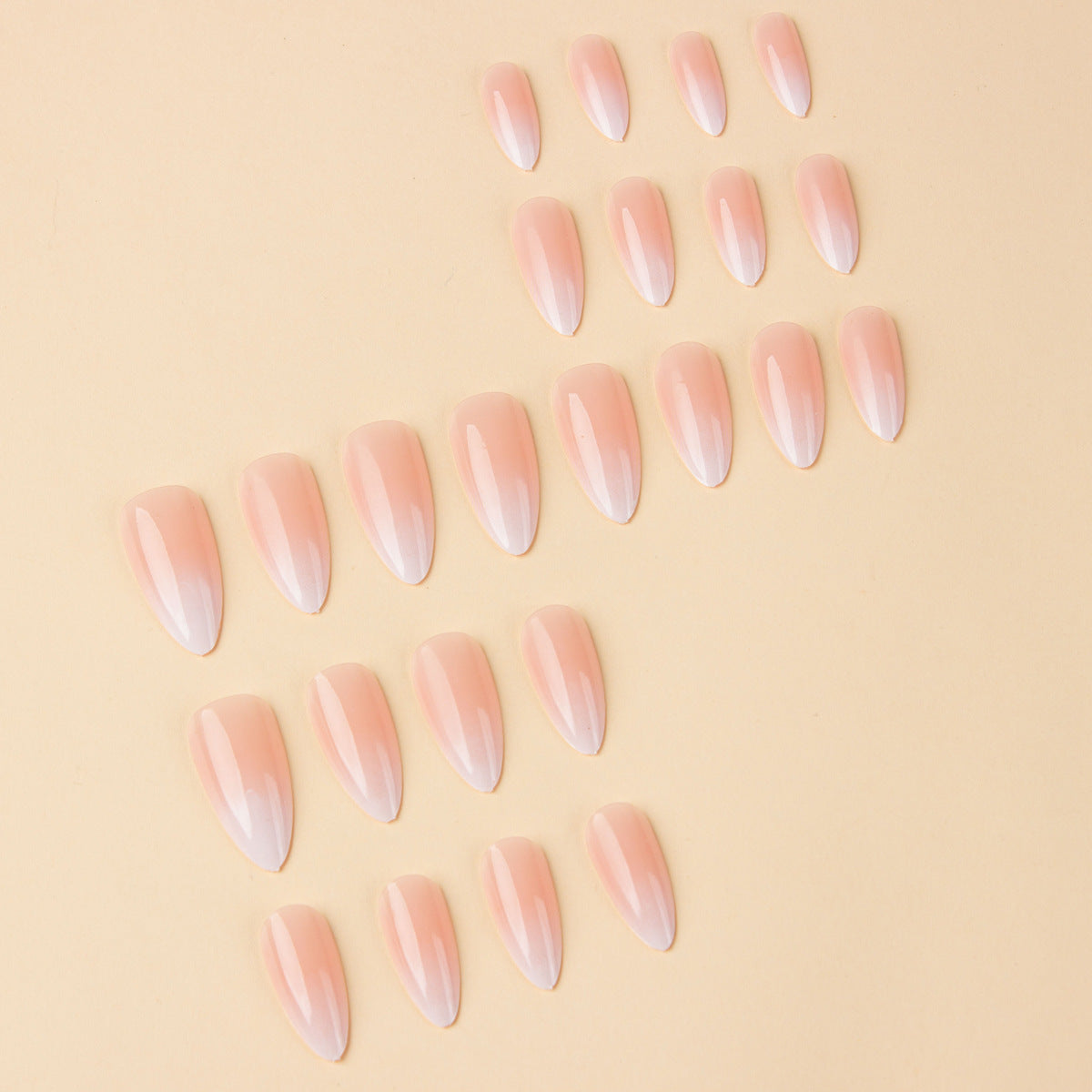Almond Type Nail Sticker Simple Gradient