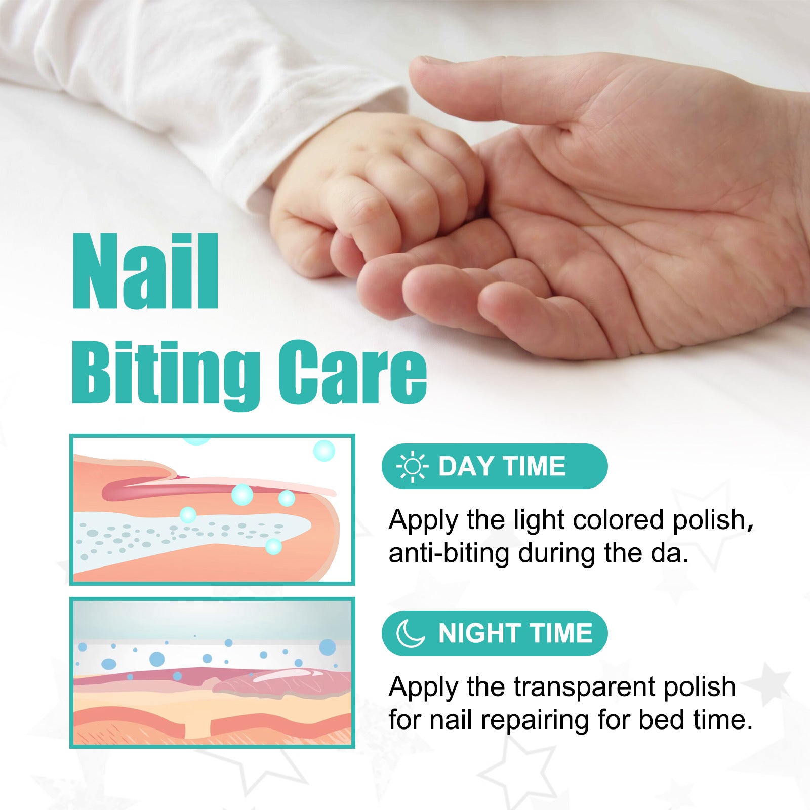Eelhoe Baby Anti-bite Nail Bitter Water