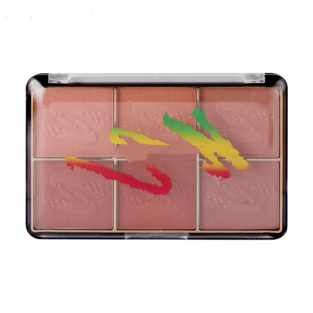 KL7 Multicolor Tan Red Matte Pearl Blush Tray