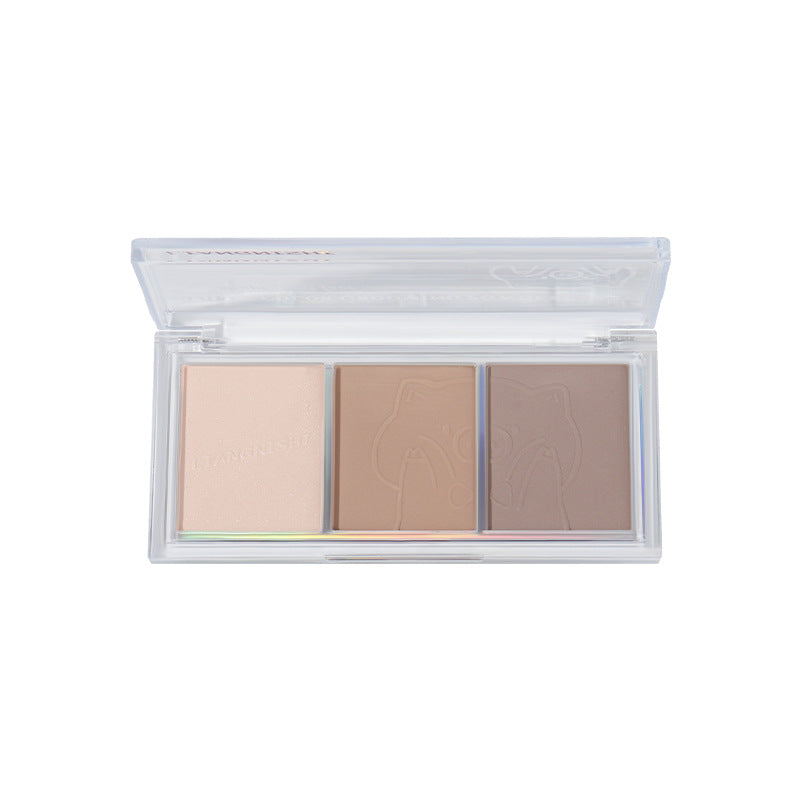 Liangnishi Fashion Highlighter Blush Nose Shadow Palette