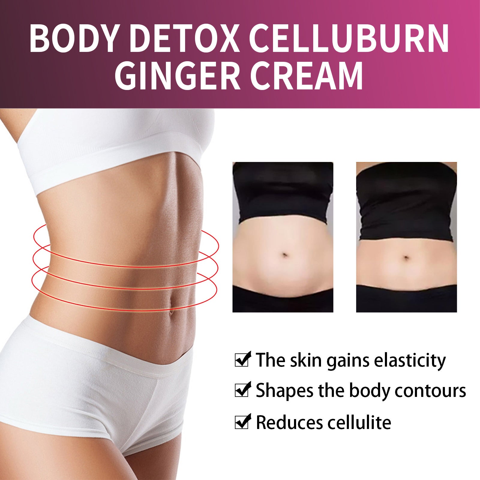 Ginger Body Thigh Slimmingshaping Tightening Cream