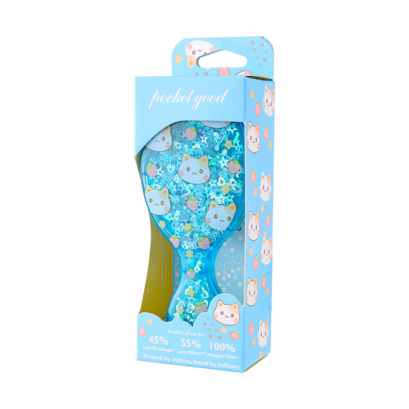 Comb Sequined Mini Air Cushion Comb Children's Fluffy Smooth Hair Comb Portable Small Portable Girl Scalp Massage Airbag Comb
