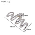 Silver Metal Barrettes Updo Hair Claw