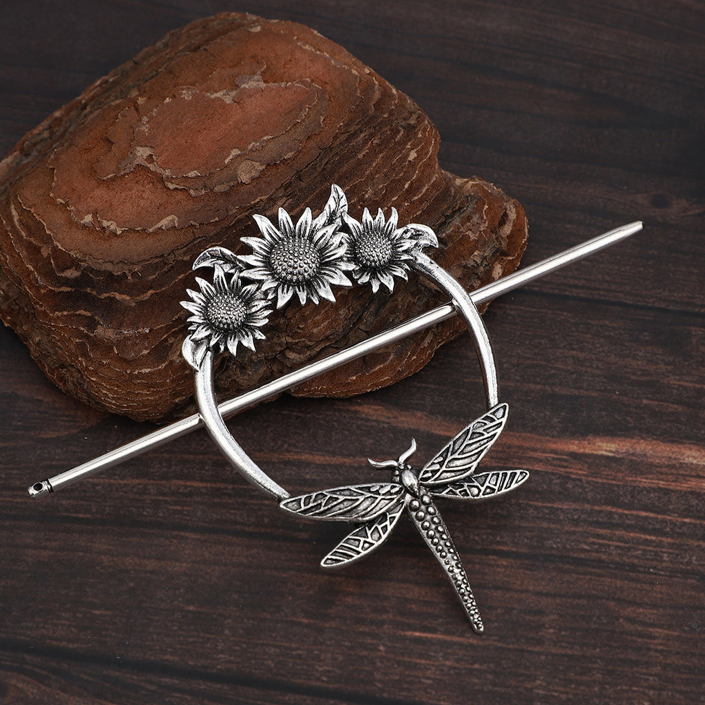 Medieval-style Retro Flying Dragon Dragonfly Hairpin Hair Clip Set