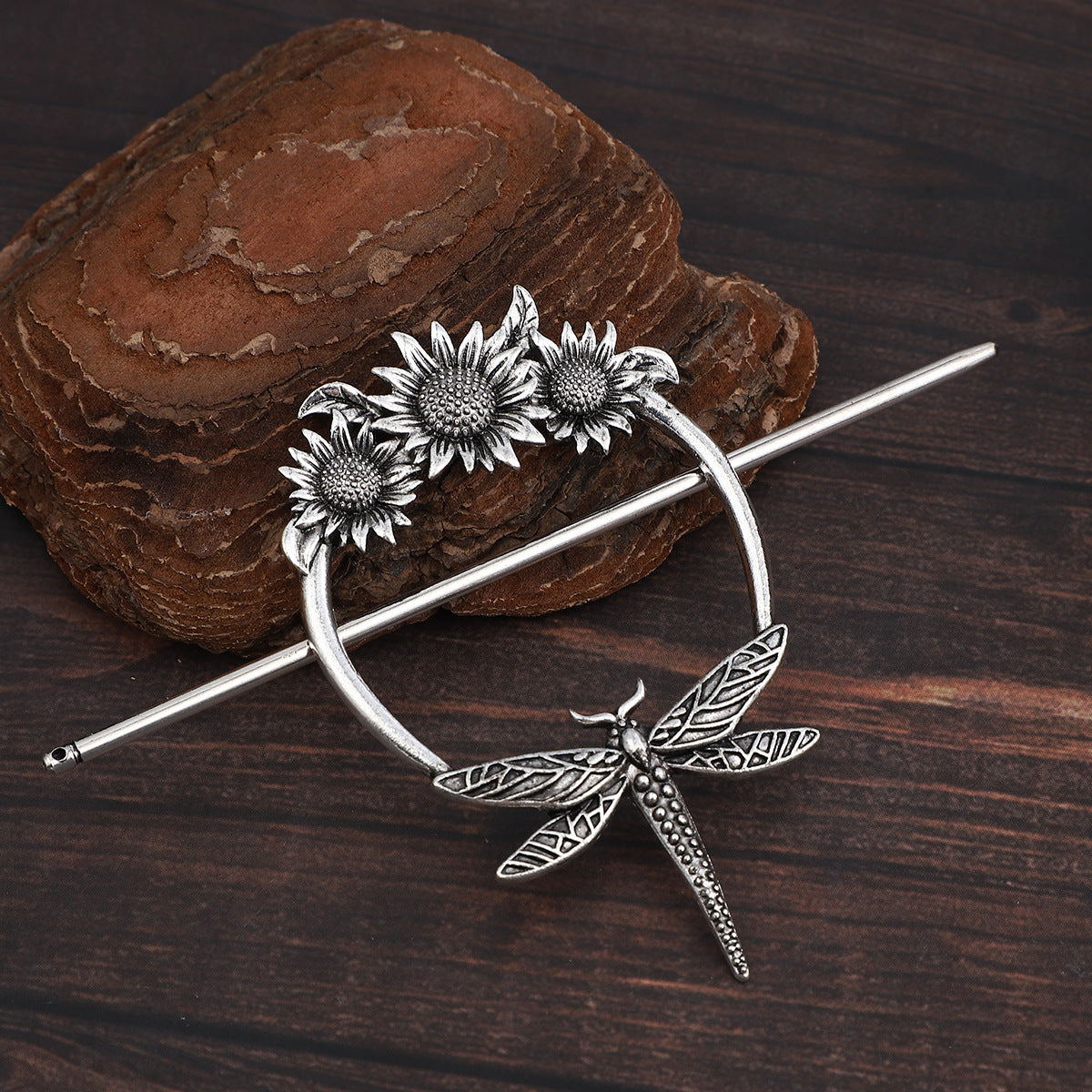 Medieval-style Retro Flying Dragon Dragonfly Hairpin Hair Clip Set