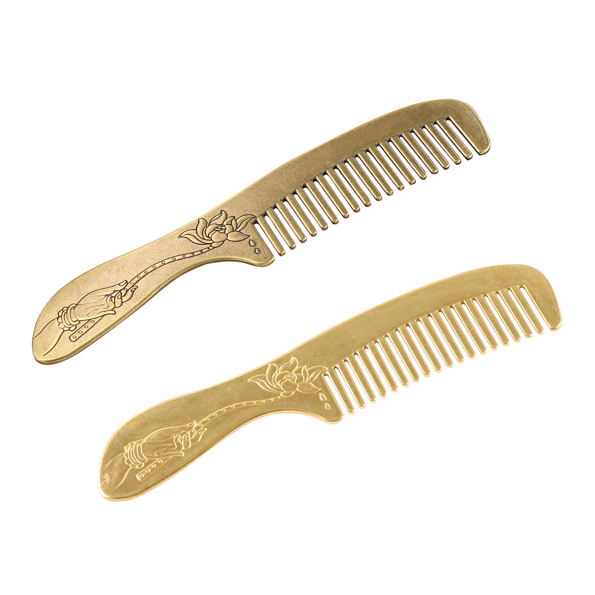 Handmade Brass Vintage Comb Exquisite Polishing