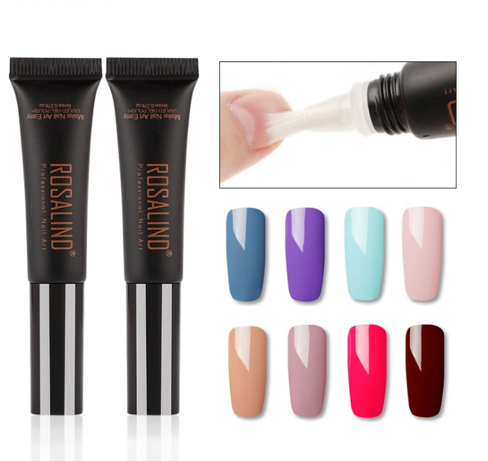 Rosalind Solid color hose speed brush UV nail glue