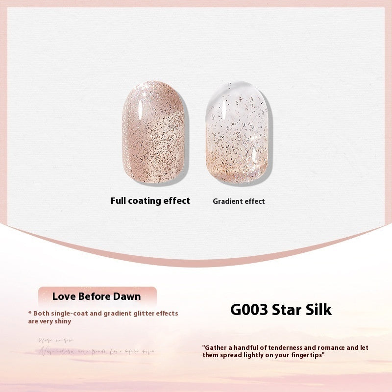 XEIJAYI Polish White Nude Transparent Color Nail Beauty UV