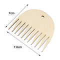 Tapestry Weaving Tools Wooden Comb DIY Serrated Comb