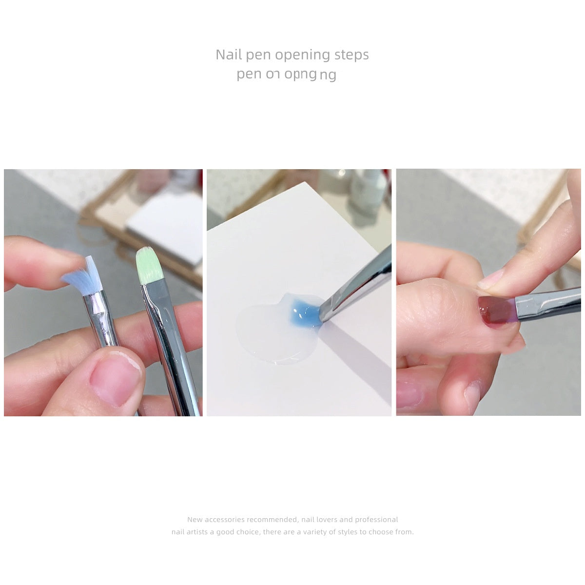Dream Magic Color Rod Round Head Nail Brush Tool