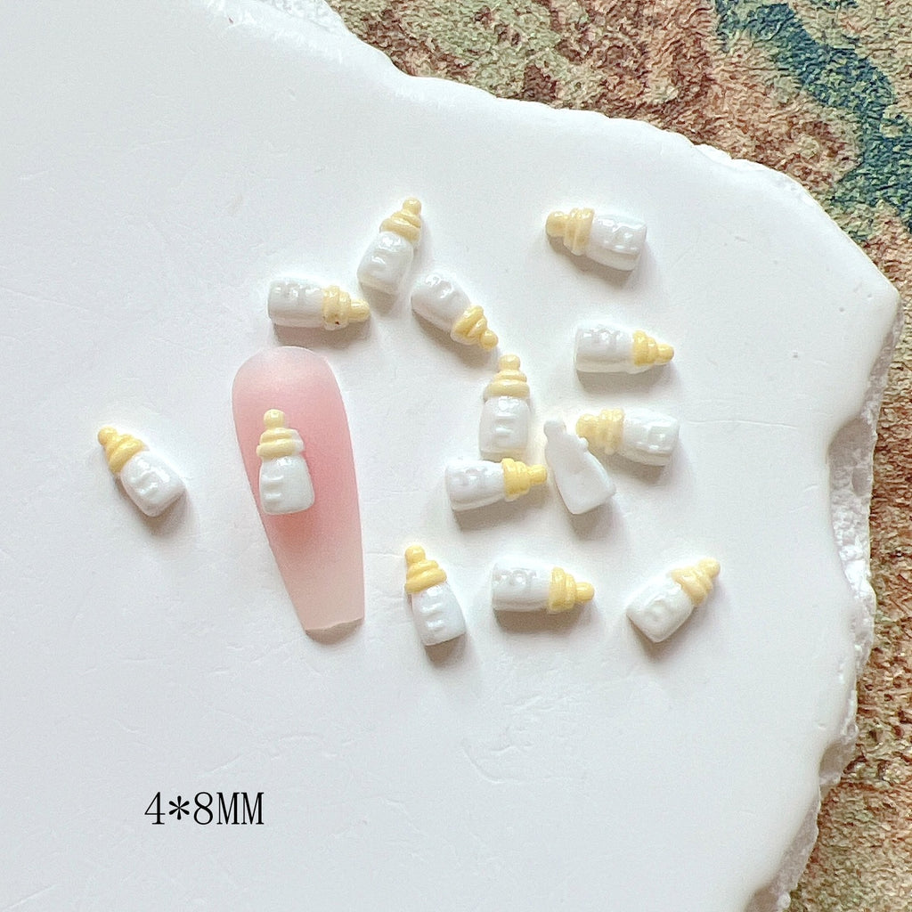 Nail Art Cartoon Accessories In The Shape Of A Baby Bottle