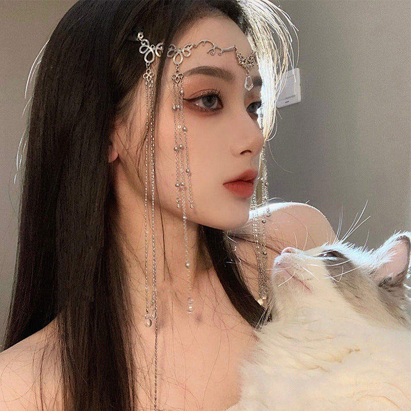 Fashion Water Drop Long Tassel Hairpin
