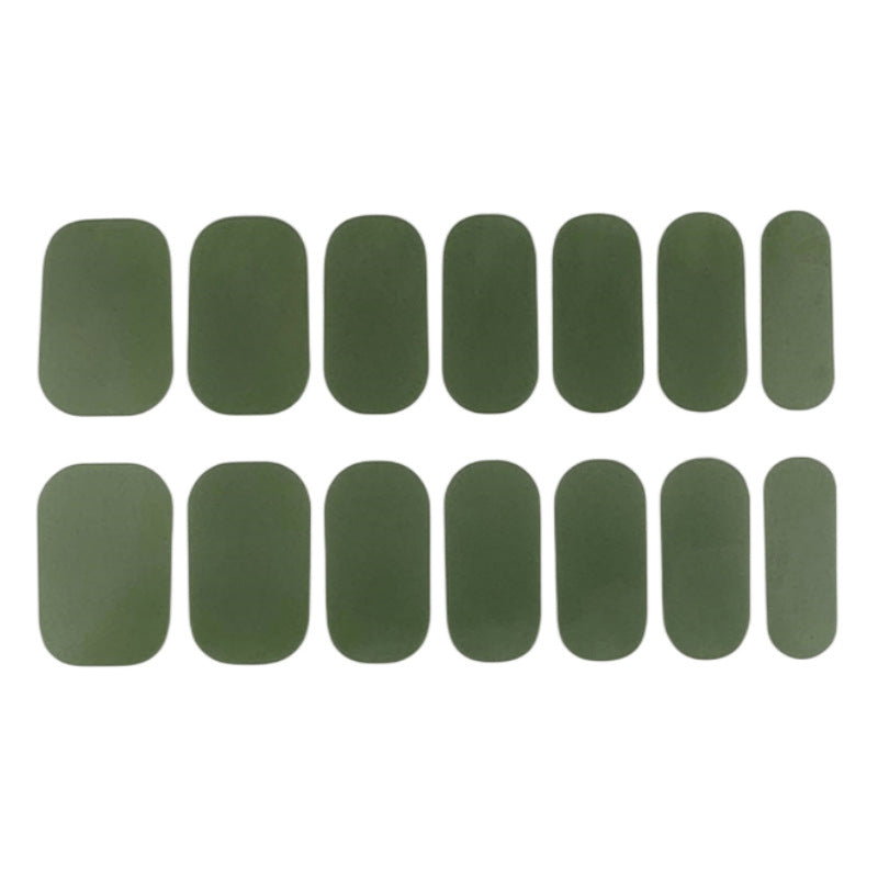 Waterproof Solid Color Nail Art Nail Shaped Piece