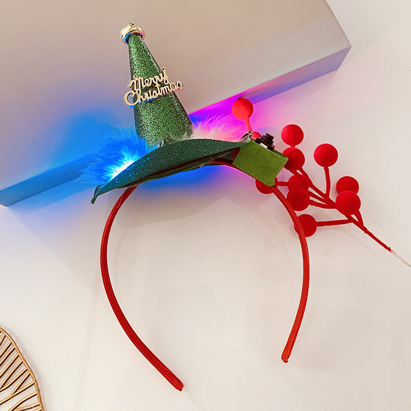Christmas Antlers Hairband Decoration Plush
