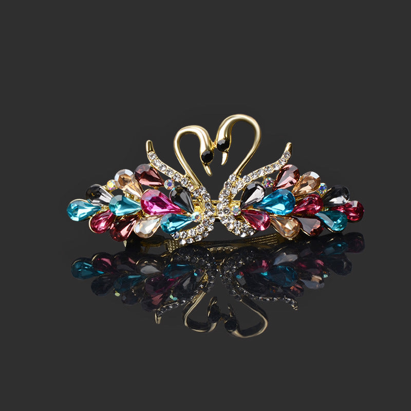 Small Fashion Double Swan Women's Hair Clip