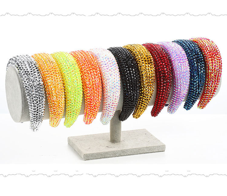Baroque Sparkling Full RhinestoneWide-edged Headdress