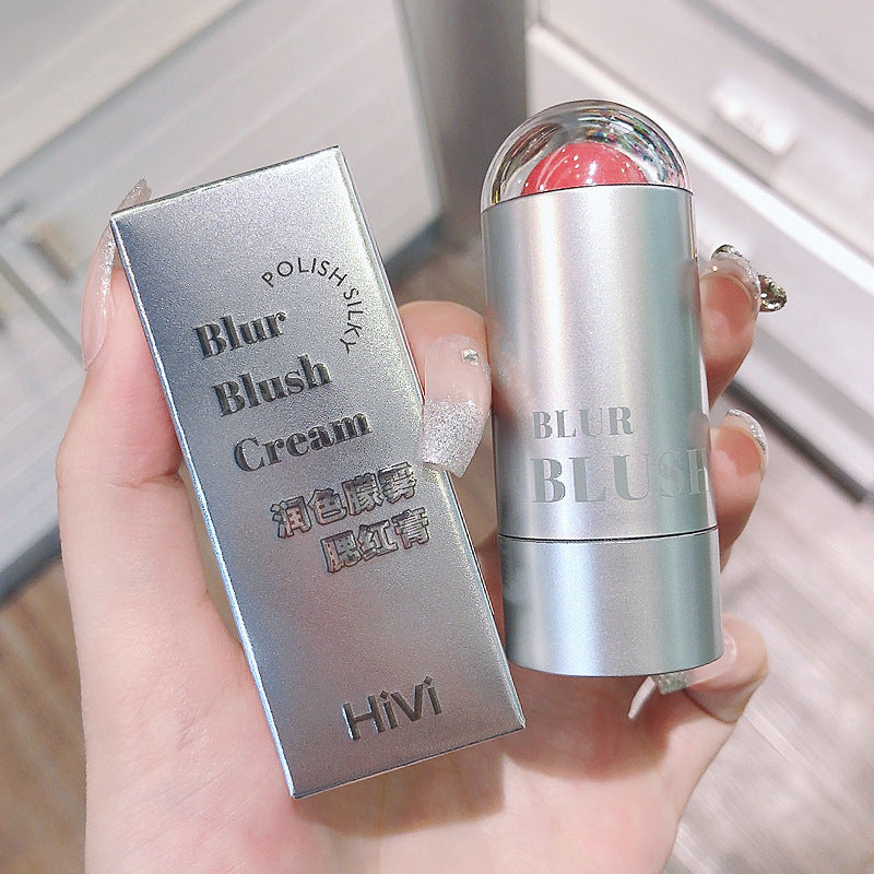 Blur Touch Color Mist Silver Tube Blush Stick Lips And Cheeks Can Be Used For Natural Development