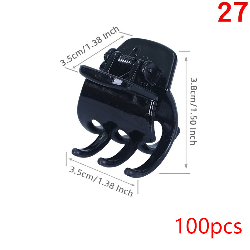 High Ponytail 3 Teeth Claw Clip Fixed Gadget Small Headdress