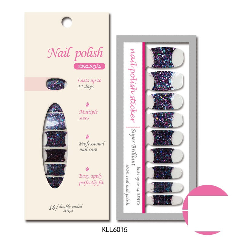 Applique Pearl gloss nail polish film nail sticker