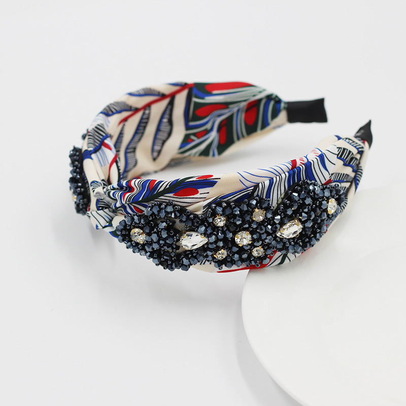 Korean Style Colored Fabric Cross-knotted Headband