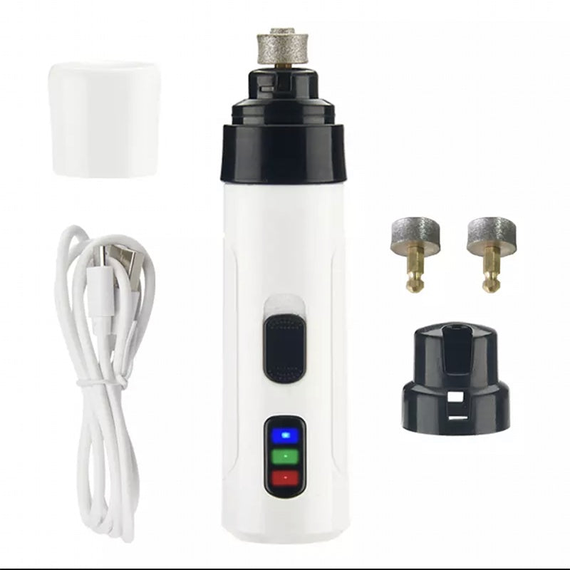 Smehnser Pet Nail Polisher Electric Manicure Usb Charging Nail Clippers Cat Teddy Nail Scissors Cleaning Supplies