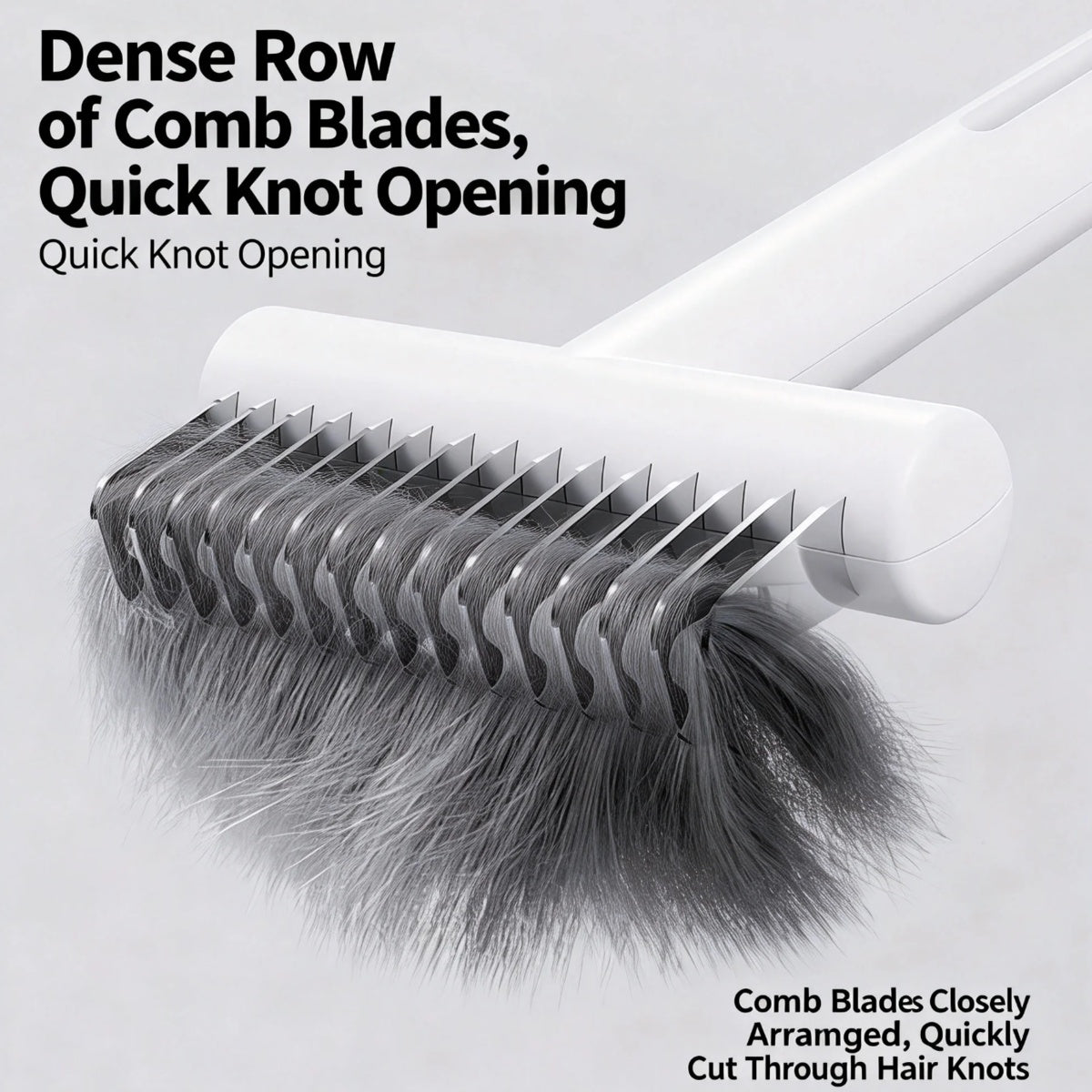 Pet Dematting Comb For Dogs And Cats, Stainless Steel Deshedding Tool With Safety Rounded Edges, Professional Undercoat Rake For Removing Mats Tangles And Loose Hair, 7cm Wide Ergonomic Grooming Brush