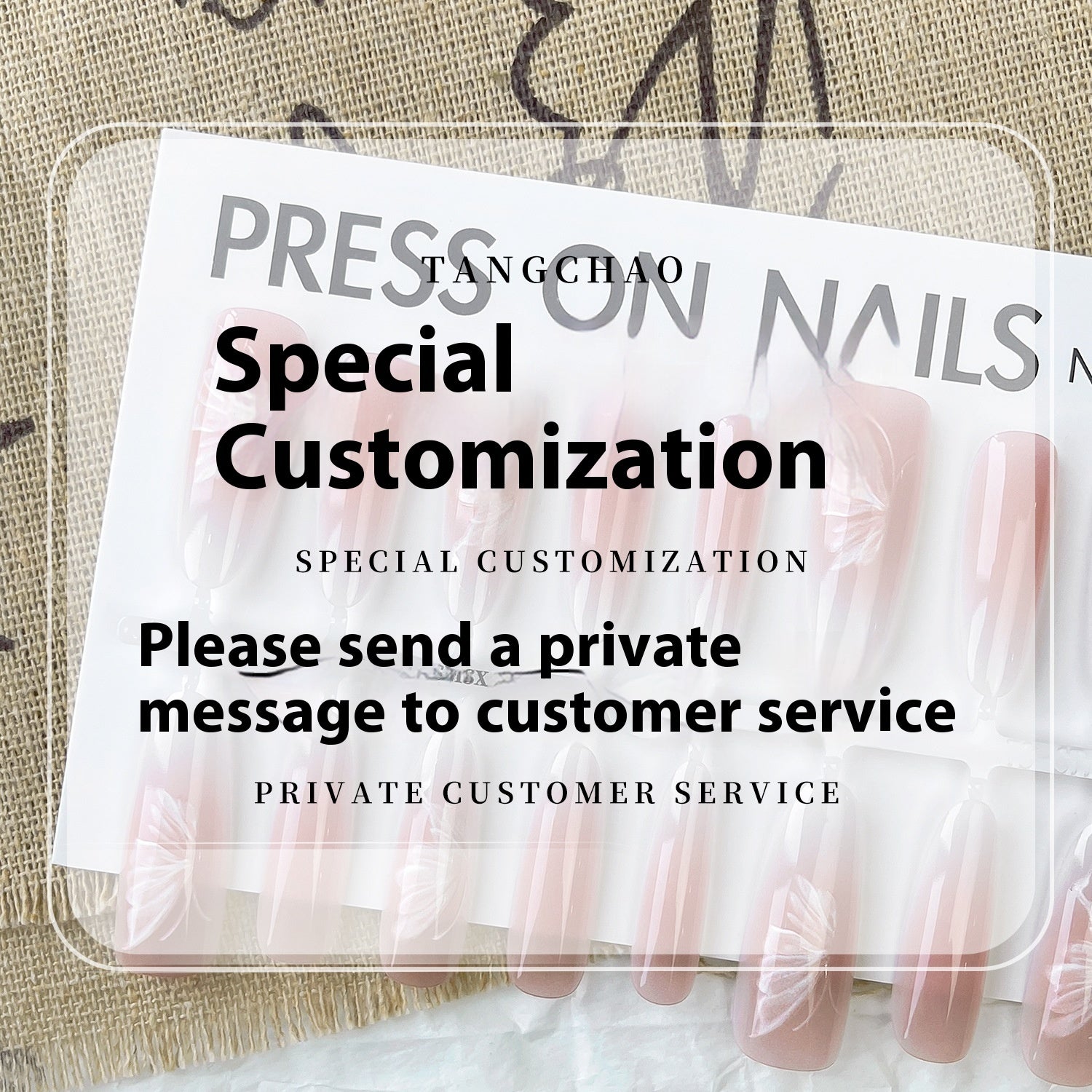 Press On Nails New Chinese Style Butterfly Oval Almond Nail Shaped Piece